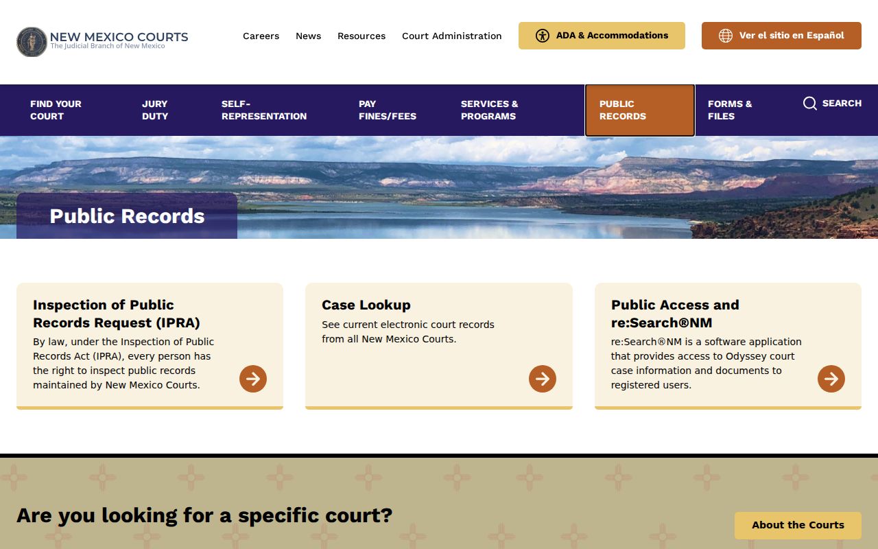 New Mexico criminal court records public records gateway